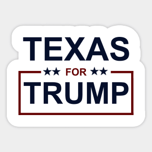 Texas for Trump Sticker